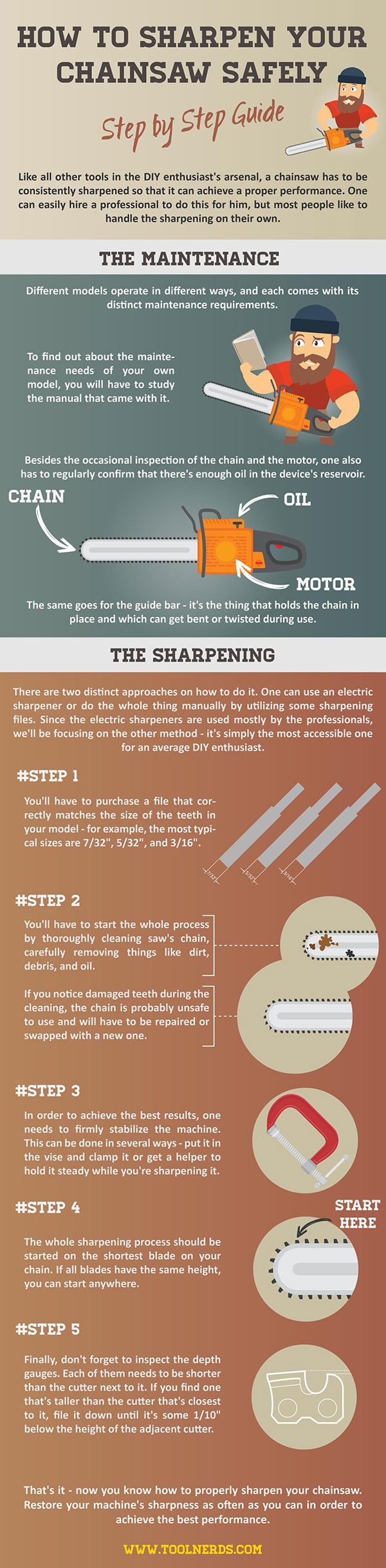 How to Sharpen Your Chainsaw Safely - Step by Step Guide