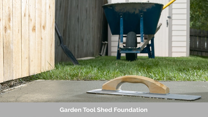 Garden Tool Shed Foundation